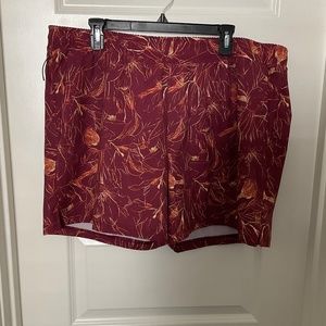 All in Motion Maroon Printed Board Shorts -‎ Men’s Size XL